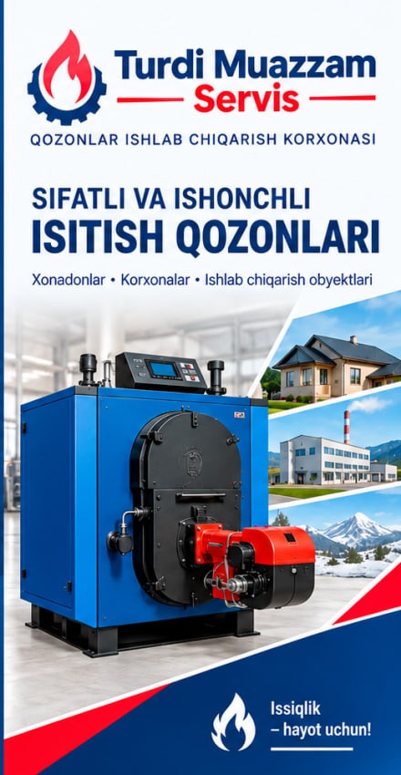 TMS gaz gorelkali qozon